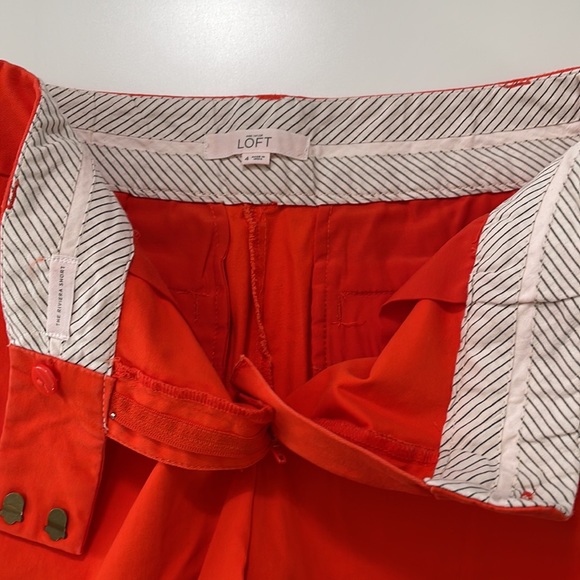 Loft Red Riviera Shorts Size 4 - Picture 8 of 10